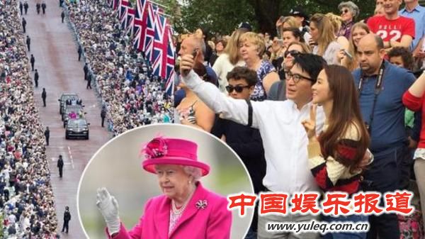 徐子淇与老公赴英国看女王90大寿庆典